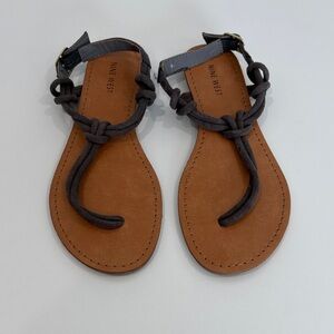 Nine West Black and Brown Sandals